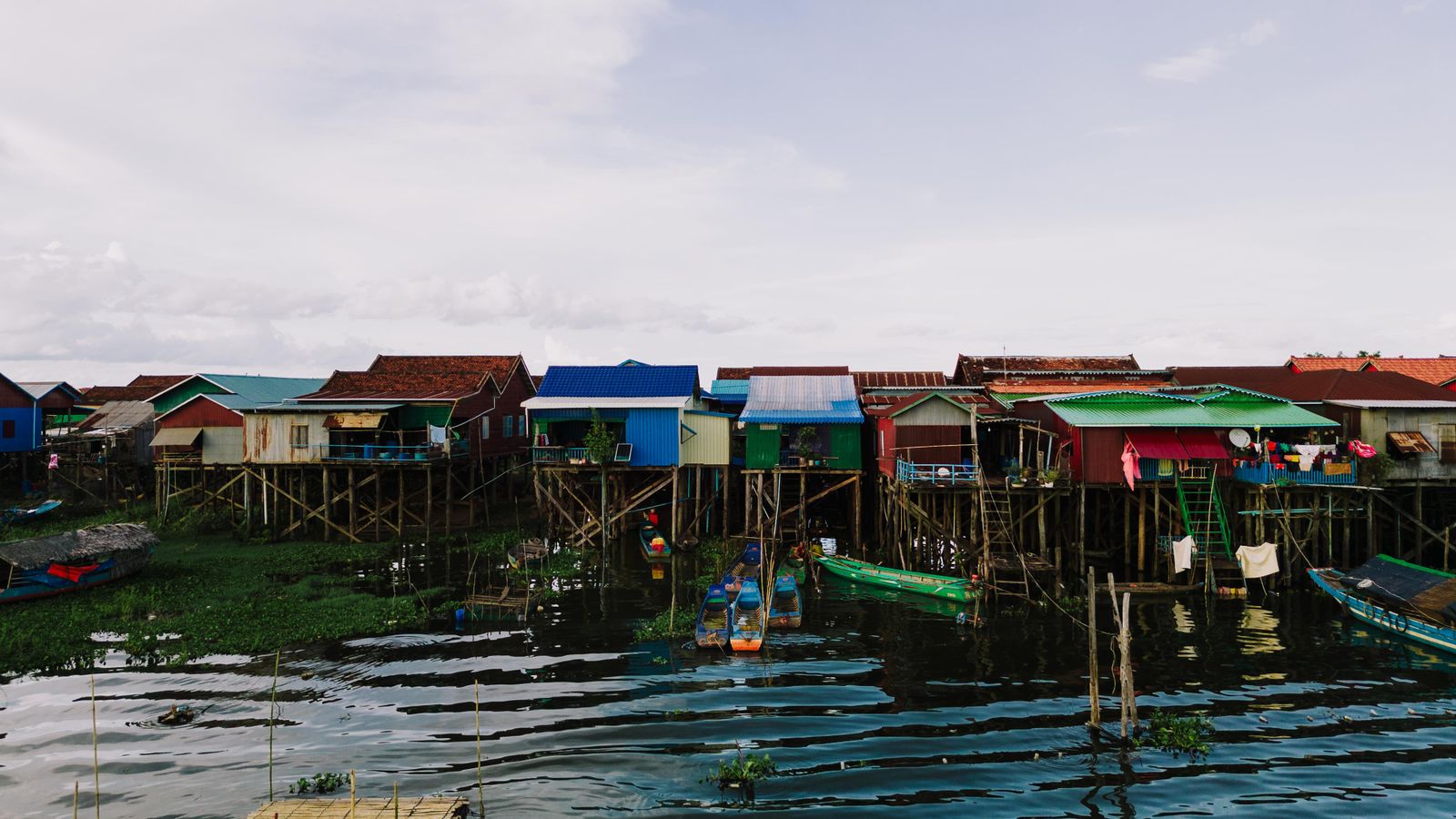 Floating village on the Tonle Sap